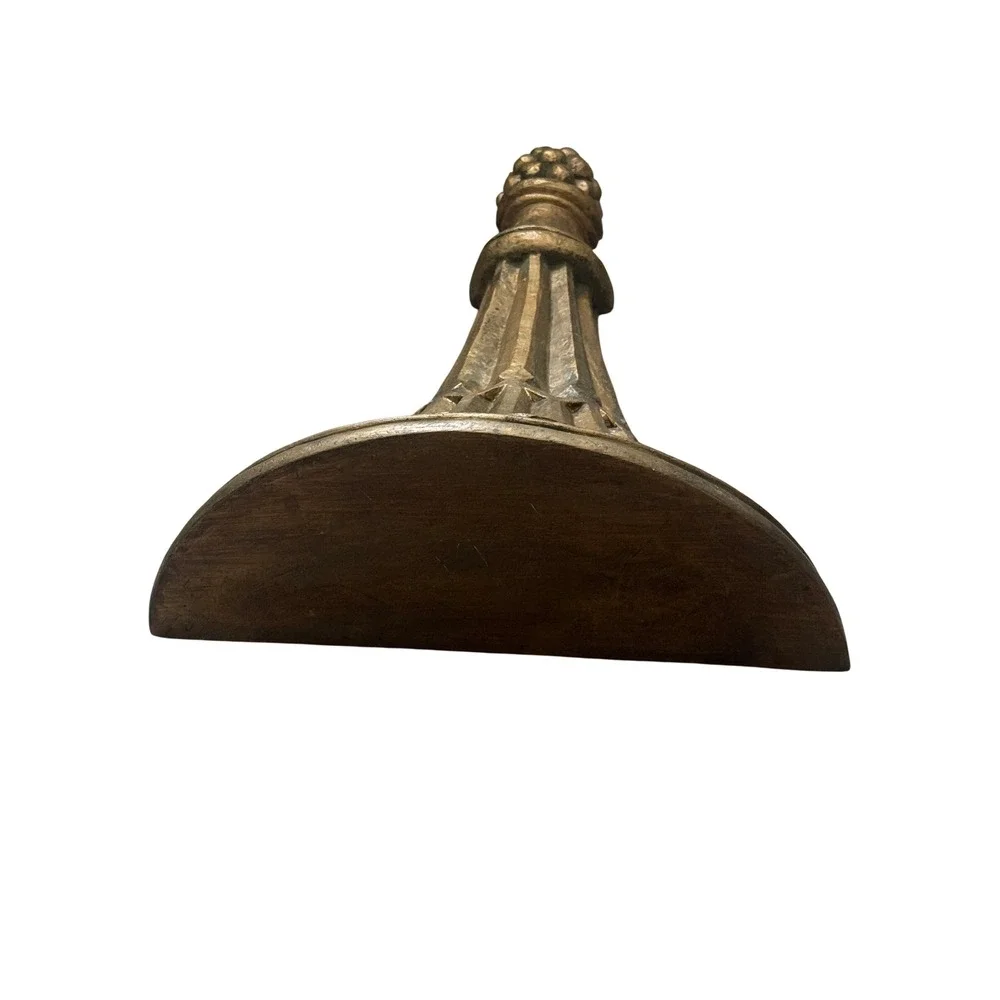 Vintage Gold Fluted Trumpet Wall Corbel Shelf Decorative Architectural Sconce